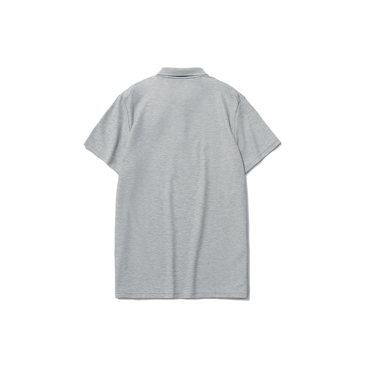 Li Ning Polo Shirts Men's Brick Gray Polo Collar Moderate Straight Fit APLR021-4