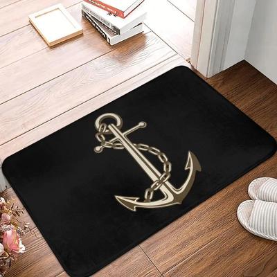 Custom Anchor Doormat Anti-Slip Entrance Kitchen Bathroom Door Floor Mat Nautical Sailor Garden Rug Carpet Footpad