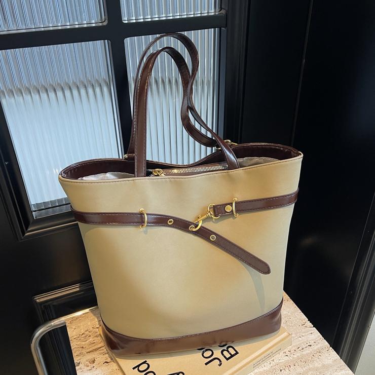 Simple Retro Premium Bucket Bag Women's Autumn and Winter New Fashionable Large-capacity Versatile Casual Shoulder Bag
