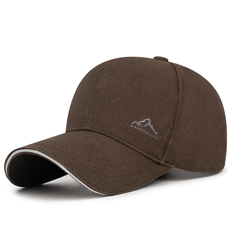 

Весна и осень, новая бейсболка Sandwich Hardtop Hat для мужчин, для отдыха на природе, из грубого хлопка с принтом в виде горного узора Adjustable