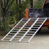 Aluminum Ramps, 1500 Lbs, Tri-Fold Ramp with Load Straps, Folding Loading Ramp for Motorcycle, Tractor, ATV/UTV, Trucks, Lawn Mower, Snow Blower, 77"L