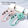 Car Interior Charging Data Cable 3-in-1 Charger For F30 F10 X1 X2 X3 E28 E90 F20 E46 E60 E70 E39 E36 GT G30 G20 G05 G11 E48