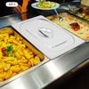 6pcs Stainless Steel Hotel Pan Cover,Silver Table Catering Food Pan Lid 32.5*26.5cm for Home Kitchens,Restaurants