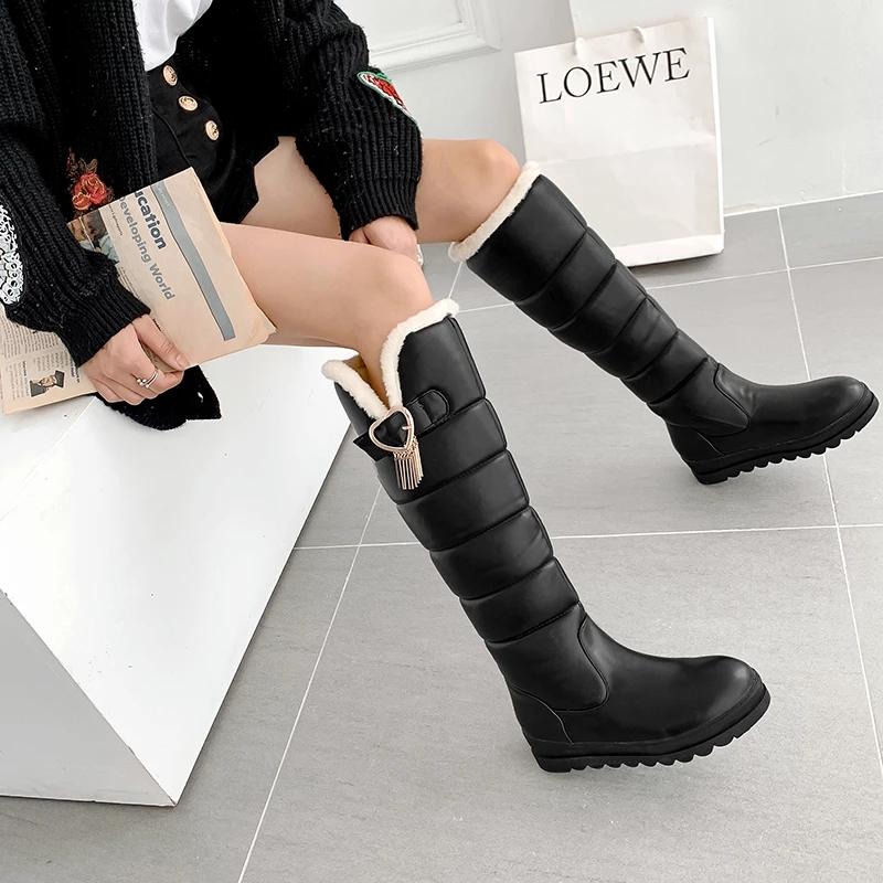 Meotina De La Rodilla Botas Altas De Las Mujeres Zapatos De La Cremallera  De La Plataforma De Tacón Alto Botas De Moto Cross Atado Bloque Tacones  Botas De Damas Marrón 43 descuento \u003e