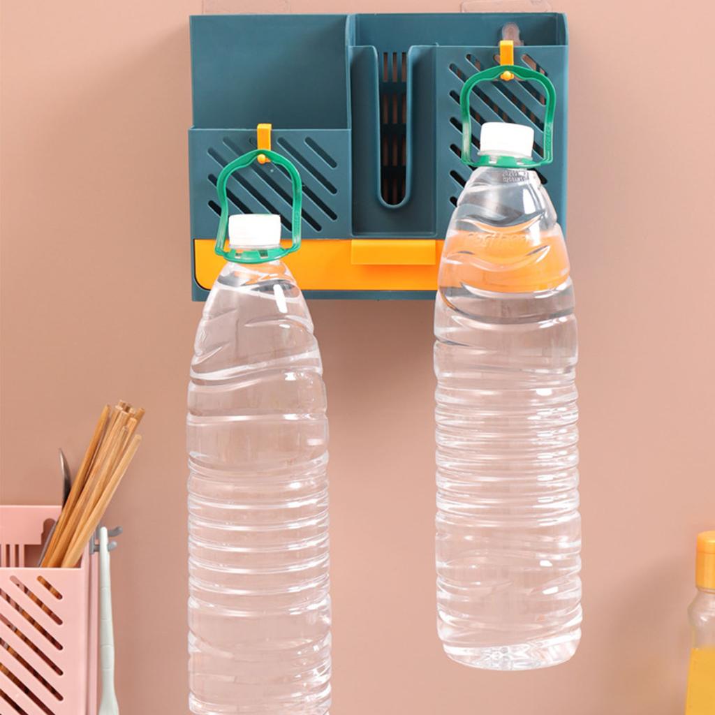 Multifunctional Drain Chopsticks Cage Wall Mounted Chopsticks Holder Punch Free Kitchen Tableware Soup Spoon Storage Box