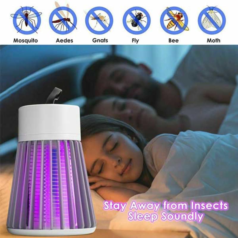 New! Household Mosquito Killer Fast Effective Usb Rechargeable Indoor Outdoor Electric Shock Mosquito
