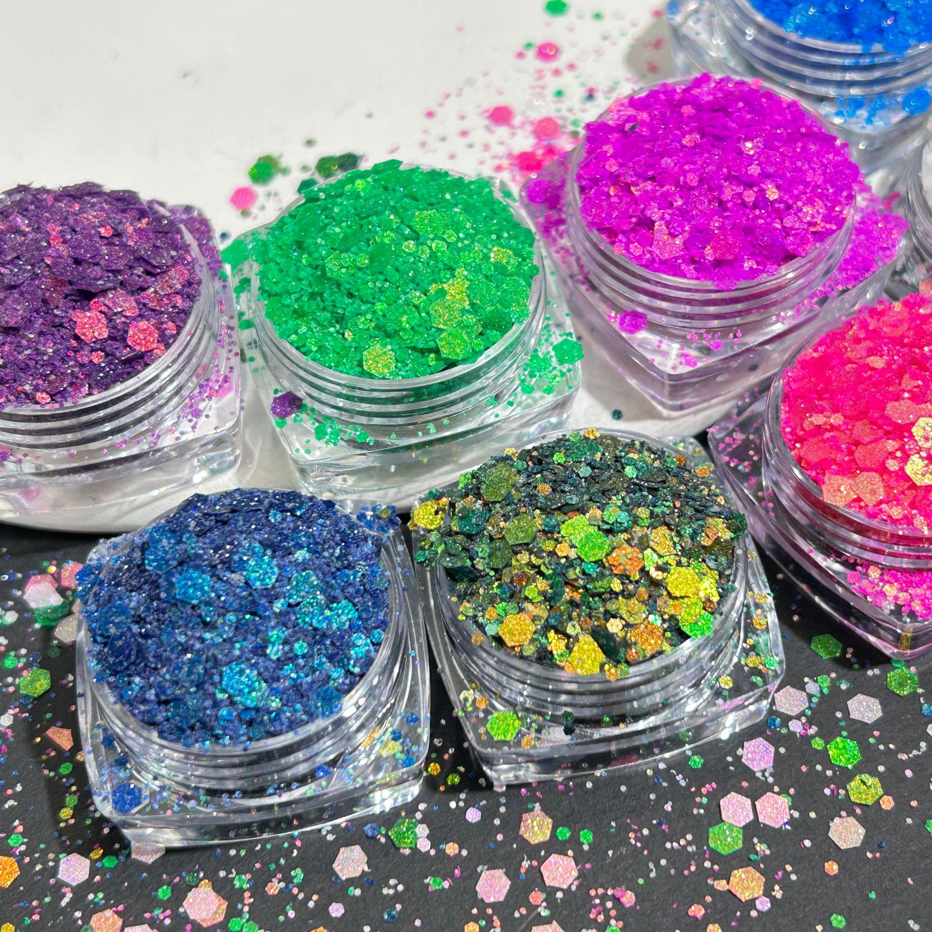 

Reflective Crushed Diamond Sequin Nail Art Glitter Mix