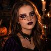 Halloweenské párty potřeby Tetovací nálepky, Dočasné nálepky na obličej pro make-up, Umělecké Dětské Voděodolné Dýně Netopýr Skvrny od krve Dospělí Snadná aplikace