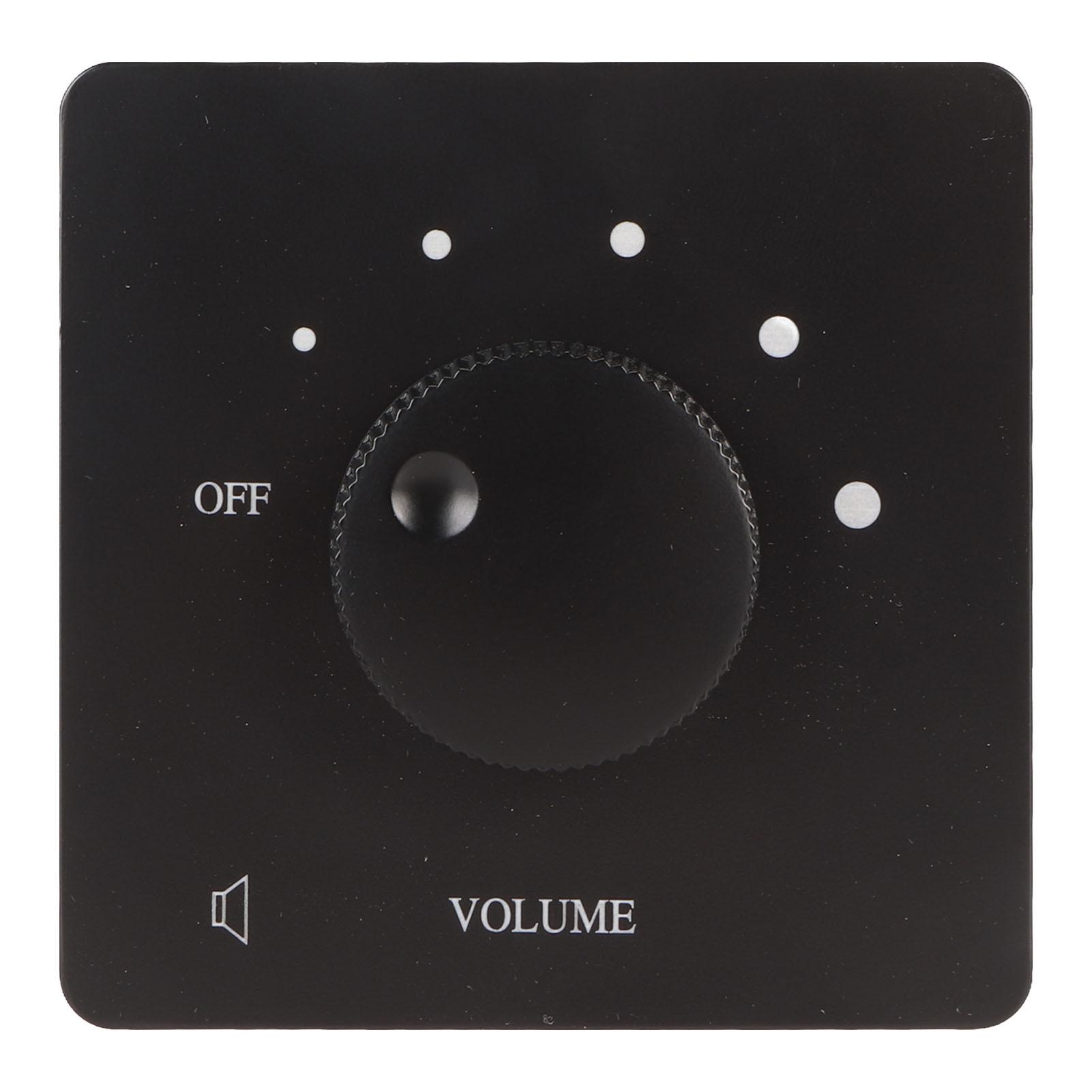

50W Volume Control Professional Safety 5 Gears Tuning Knob Volume Controller for Home Speakers чёрный