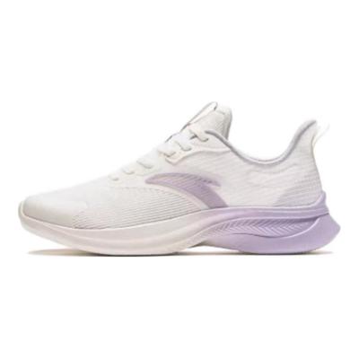 Versatile Durable Breathable Low-Top Running Shoes Women Sneaker White Purple 922335501-7