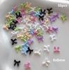 Mixed Cute Mini Colorful Resin Line Bowknot Bow Tie Ribbon Nail Art Decorations DIY Manicure Rhinestones Accessories