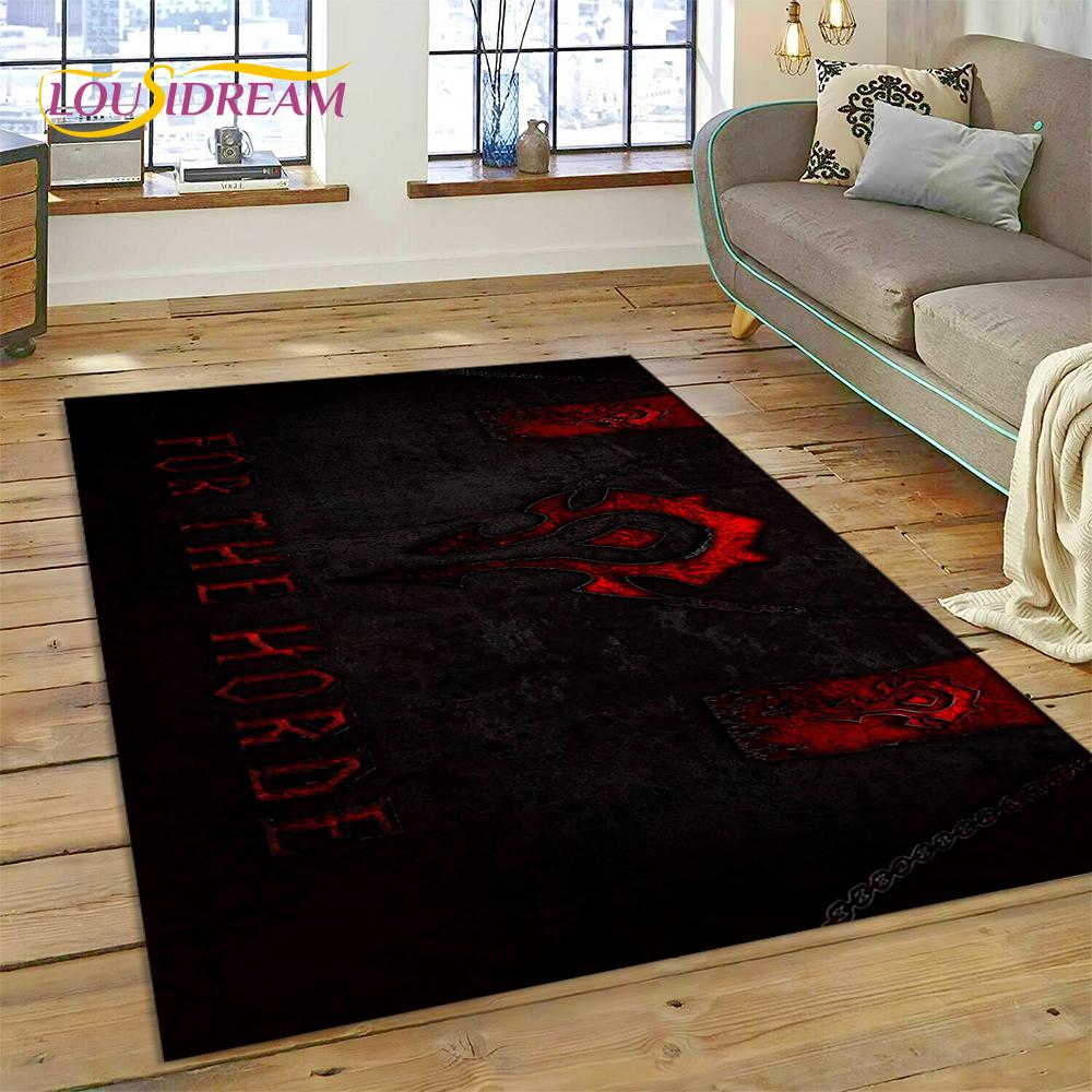 WOW, World of Warcraft  Demon Hunter, Lich King Game Rug Carpet for Living Room Bedroom Home Decor,Non-slip Decoration for Sofa