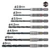 VESSEL AMD7S Drill Set for Metalworking 7-Piece (2.8/ 3/ 3.5/ 4.2/ 4.5/ 5/ 6mm)