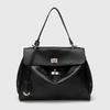 VEZFAA 2025 Taschen Kelly Bag Echtes Leder Damen Tasche Große Kapazität Tragetasche Einzelne Schulter Handtasche Unterarm Große Tasche Weiblich Weiches Leder