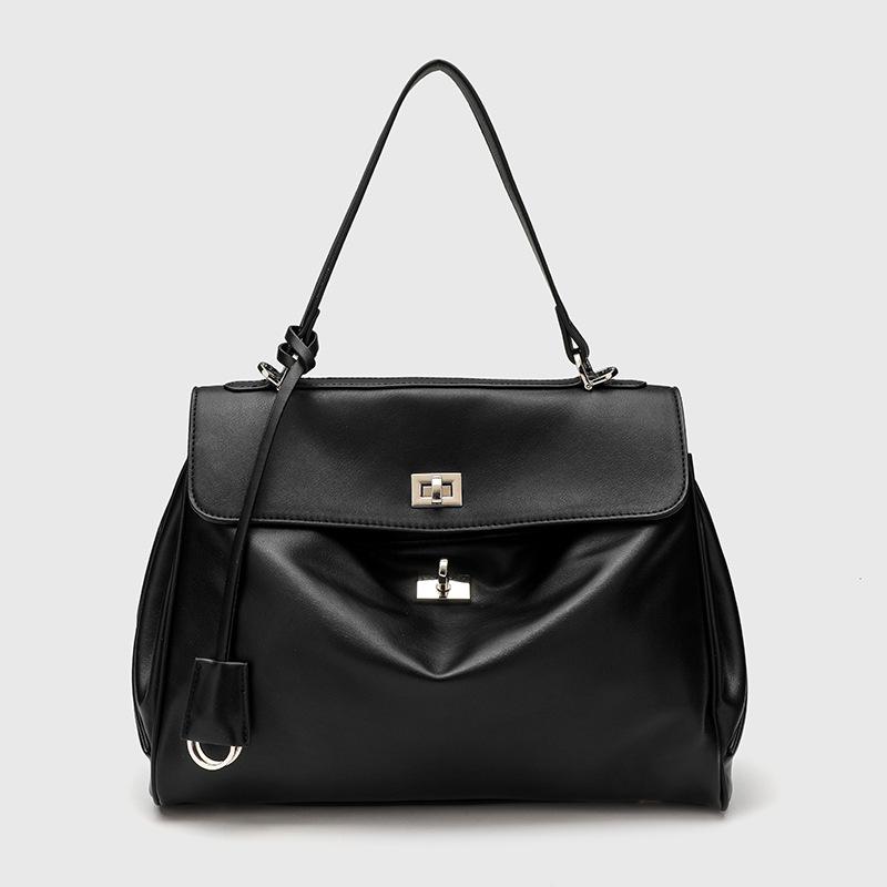 VEZFAA 2025 Taschen Kelly Bag Echtes Leder Damen Tasche Große Kapazität Tragetasche Einzelne Schulter Handtasche Unterarm Große Tasche Weiblich Weiches Leder