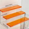 3 Layer Acrylic Color Display Shelf Toy Manual Blind Box Storage Shelf Lipstick Cosmetics Perfume Creative Shelf Storage Box Cupcake Organizer Rack
