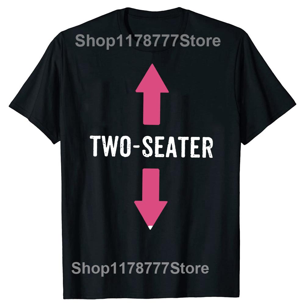 T-shirt Grafiche Cotone Streetwear Manica Corta Due Posti Papà Adulto Umorismo Regali Estivi T-shirt Due Posti Uomo