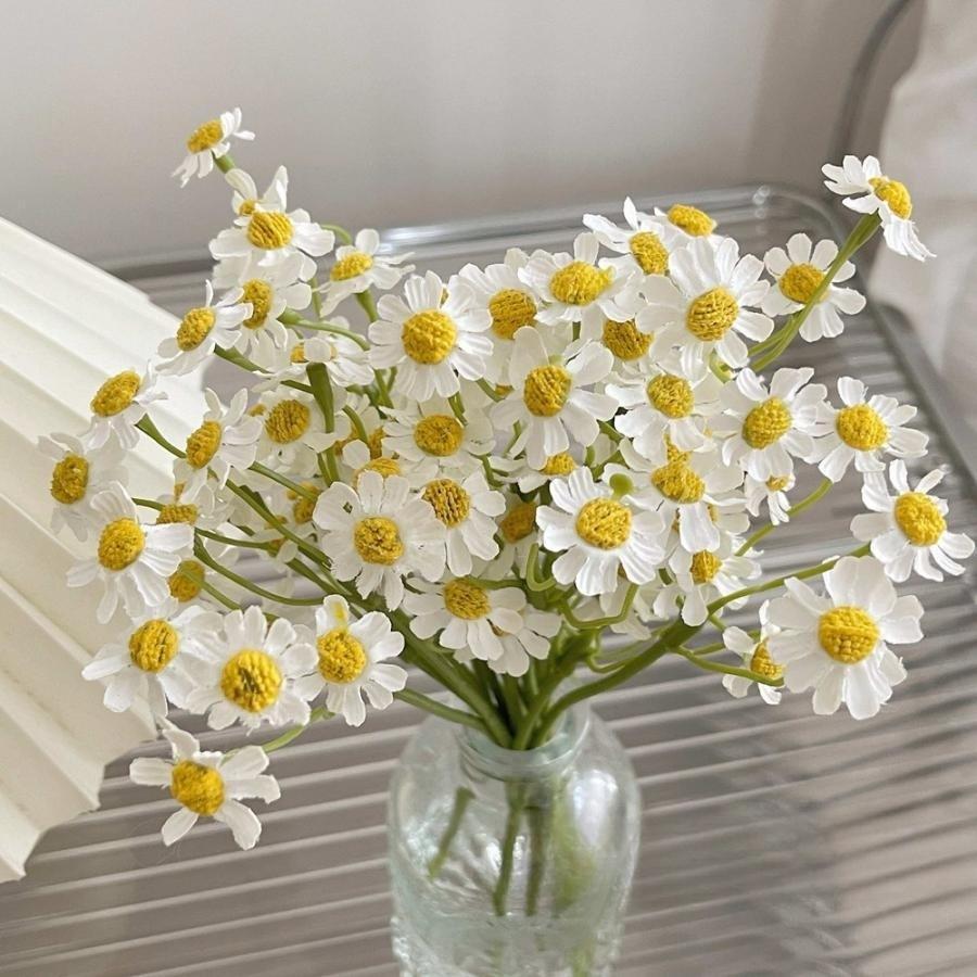 1 Bouquet Daisy Artificial Flowers Dining Table Daisy Artificial Flowers Home Decoration Small Wild Chrysanthemums