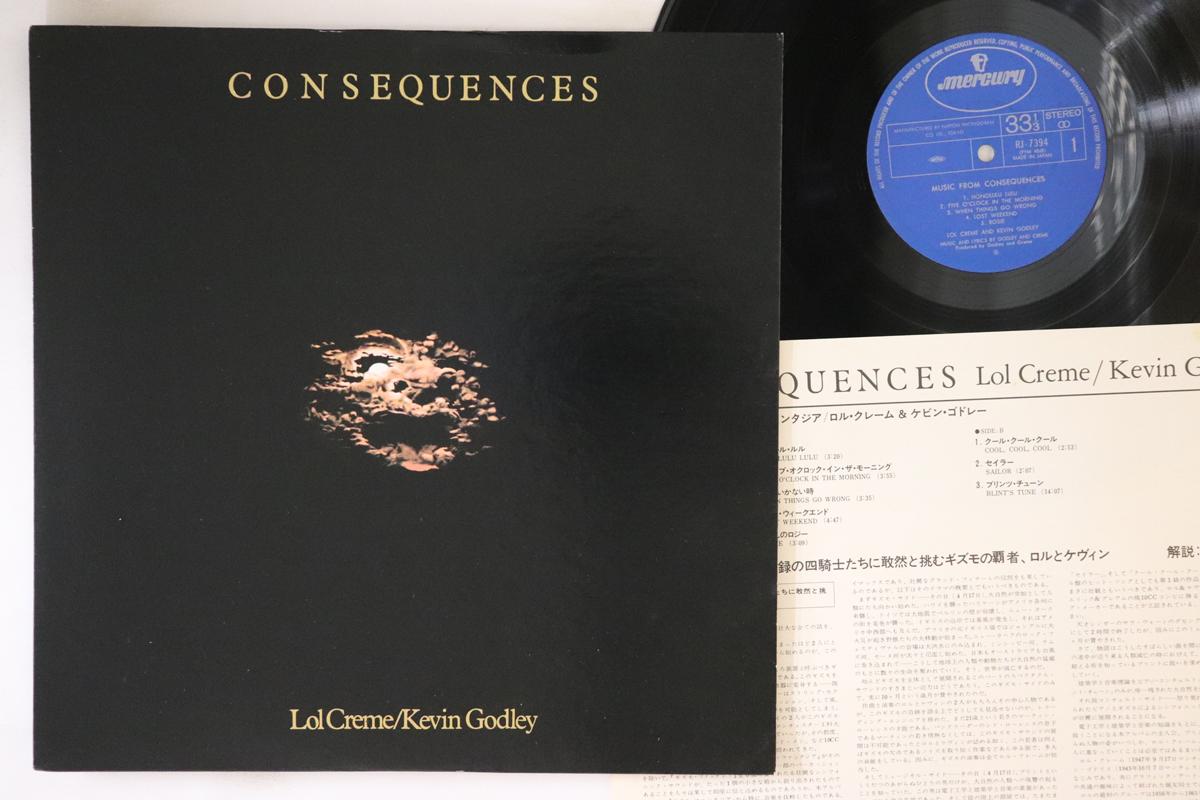 

LP Record GODLEY CREME Music From Consequences RJ7394 MERCURY 1978 Japan Rock Used