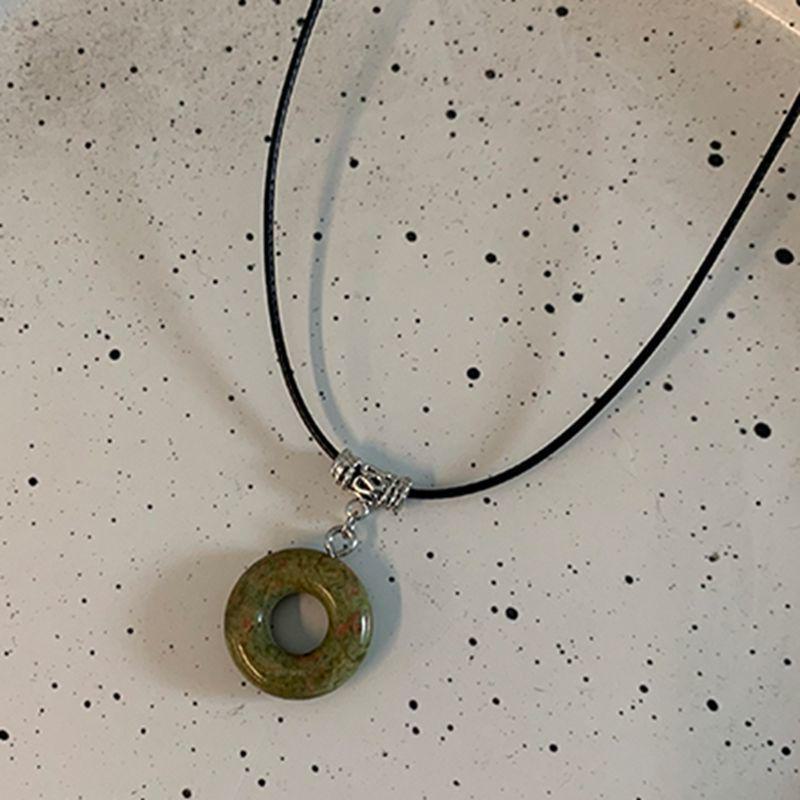 Retro Ethnic Double-Layer Pendant Necklace - High-End, Handmade, Light Luxury Design for Women