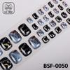 Popular Style New 3D Waterproof Nail Sticker Plastic UV Free Nail Wraps Toe Wraps