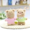 Cute Cute T-shirt Bear Pendant Butter Bear Plush Toy Doll Bag Hanging Ornament Doll Keychain