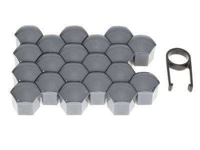 Screw Caps 21 Mm, Graphite, 20 Pcs.