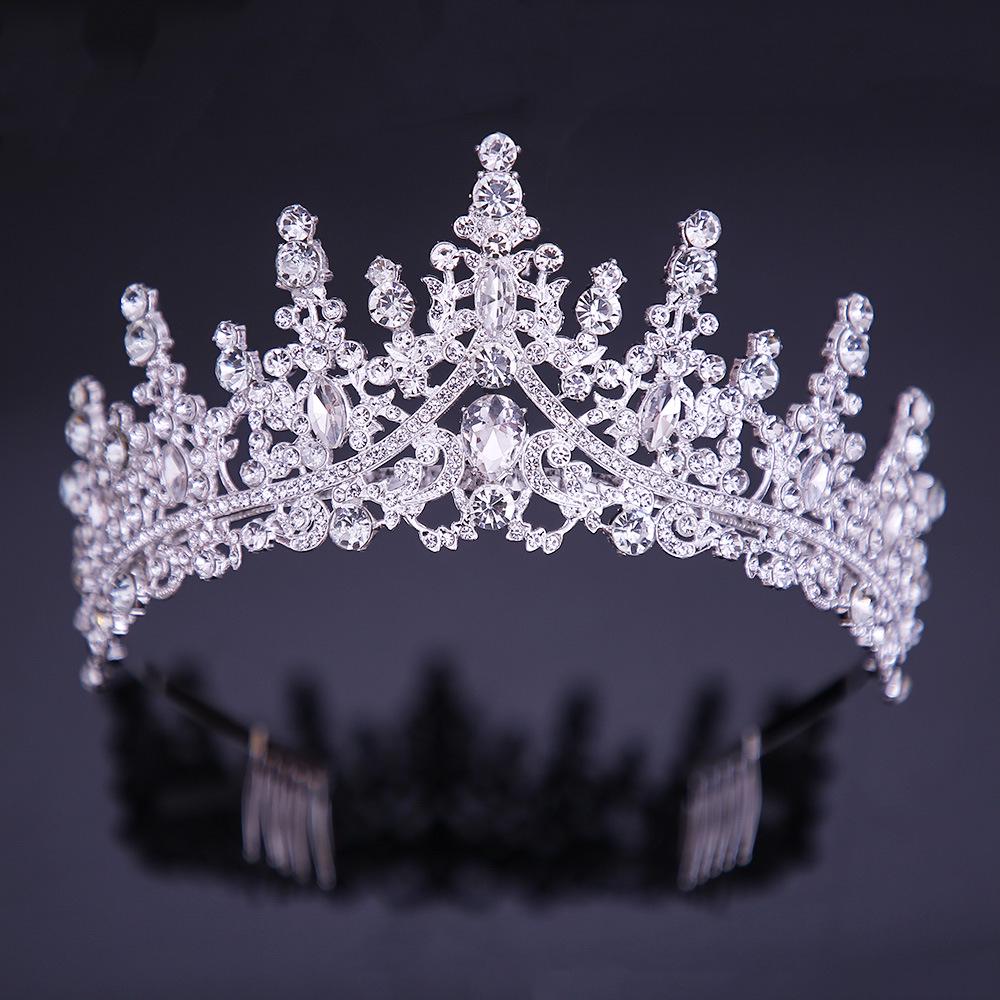 Crystal Crown for Weddings, Birthdays, Coming-of-Age Ceremonies, and Evening Events