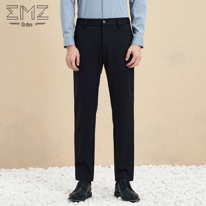 

EMZ Men s Autumn/Winter Warm Business Casual Pants 36