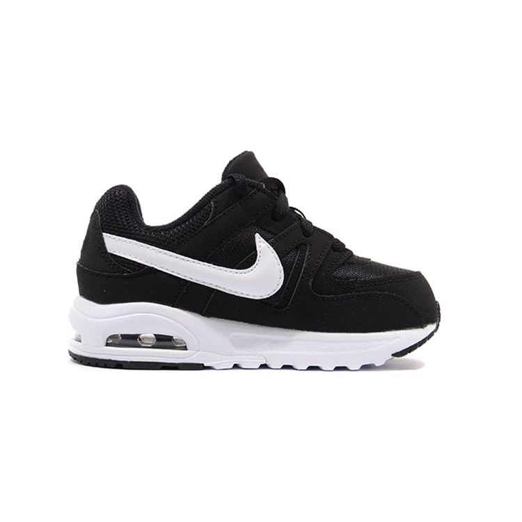 Nike Air Max Command Flex Comfortable Versatile Low-Top Walking Shoes Baby Shoes Black White 844348-011