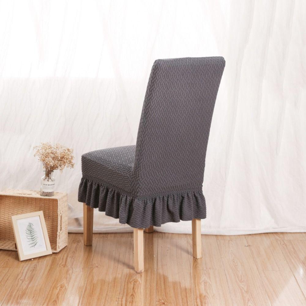 Jacquard Fabric Elastic Chair Cover Universal Size Wedding Seat Covers Living Room