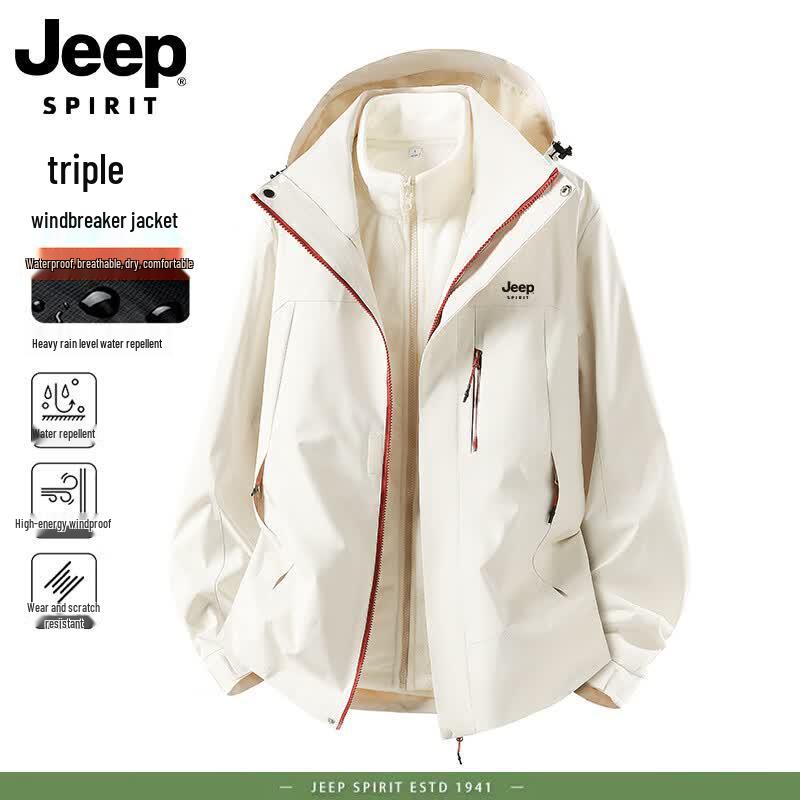 JEEP Men's Fall/Winter 3-in-1 Outdoor Hiking Jacket