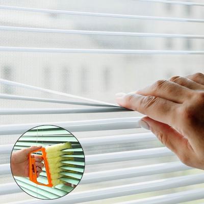 Yousheng Jalousie-Reinigungsbürste, ergonomischer Griff, leichtes, weiches Plüsch, nicht beschädigende Staubbürste, Kunststoff-Jalousie-Reiniger, Reinigungswerkzeug