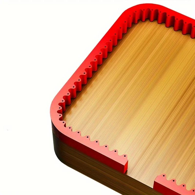 1 buc. Profilator din lemn, Bandă de profilare, Șablon flexibil cu curbă, Reglabil și fix, Instrument ghid pentru contururi cu forme complexe, Material durabil.