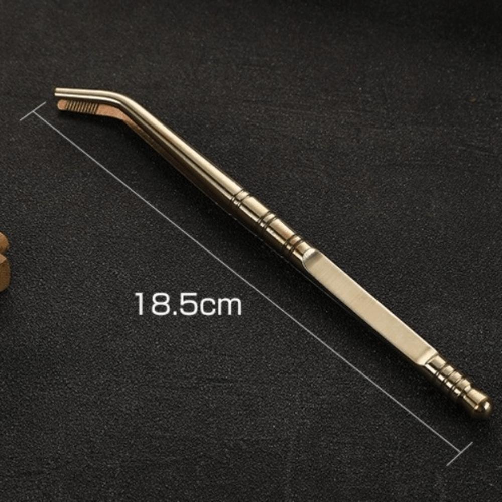 New Brass Tea Sticks Clip Traditional Japanese Leaf Tea Scoops Long Tea Tweezers Kitchen Tool