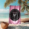 proof beach towel with Inter Miami CF pattern - soft,absorbent,quick-drying,machine washable - perfect for swimming,camping,bathing