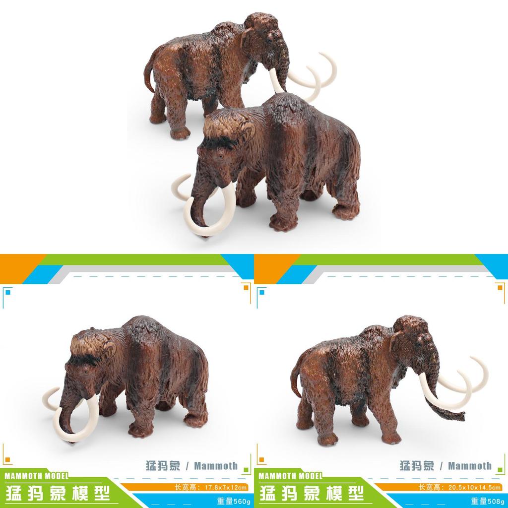 Wild Animal Replica Mammoth Model For Educational Display And Collectors