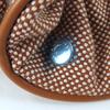 Excellent HERMES Shush Claudia Plan Air Serie Metal with Leather cotton Women Used