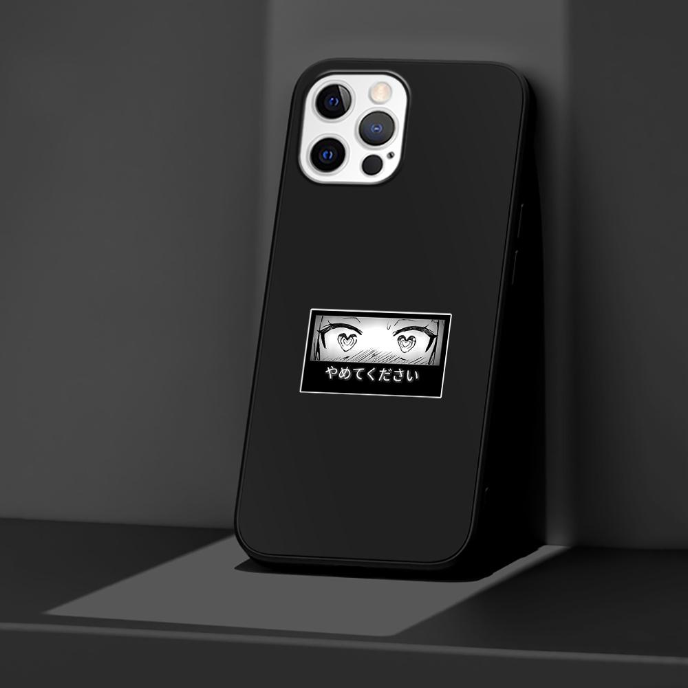 Phone Case for Apple iPhone 14 11 13 Pro Max 12 Mini XR 7 8 + SE 2020 XS 6 6s Plus 5 5s Japanese Cartoon Anime Girls Eyes Cover
