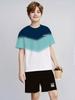 Summer 3D Print Children's Short-Sleeve Set Fashion Gradient Color Tops Teenager Sportswear Outdoor Casual Crew Neck Clothing
