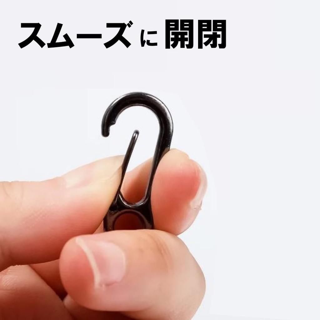 XSAJU Carabiner Small Set of 10 Mini Carabiner Zinc Alloy