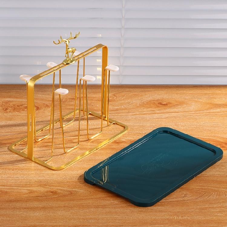 Innovative Glass Cup Drying Rack with Water Catching Feature Home Accessory for Clean and Dry Countertops Storage