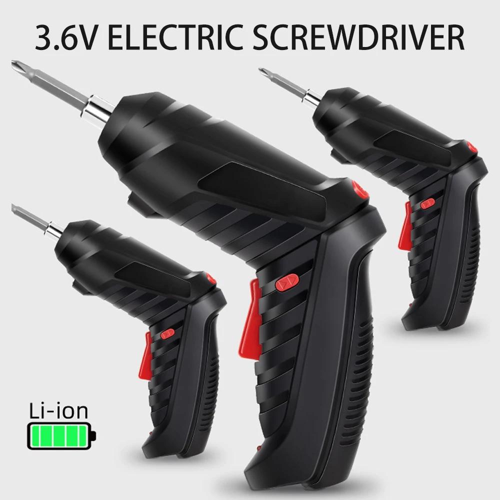 4.2v Mini Household Electric Drill Cordless Screwdriver Power Tools Set Household Maintenance Repair Lithium Battery