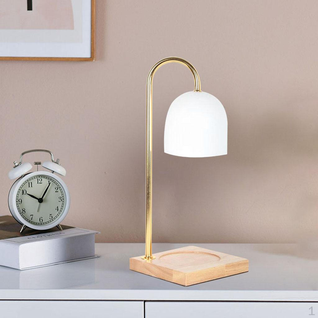 Wax Melt Candle Warmer Lamp Metal Lampshade Dimmable Aroma Light White