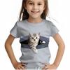 Summer T-Shirts for Women's Fashion Capybara Clothes Women Clothes Cute Cat Printed Tees Top Women T-Shirt
