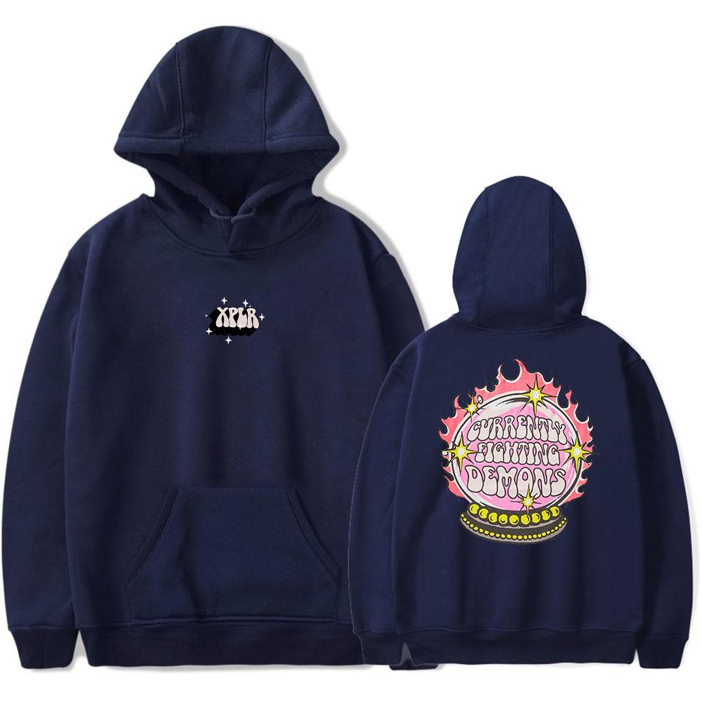 XPLR CFD Logo Stampato Sam and Colby Merch Felpe Uomo Donna Unisex Hip Hop Oversize Casual Tuta Felpa Harajuku YK2 Top