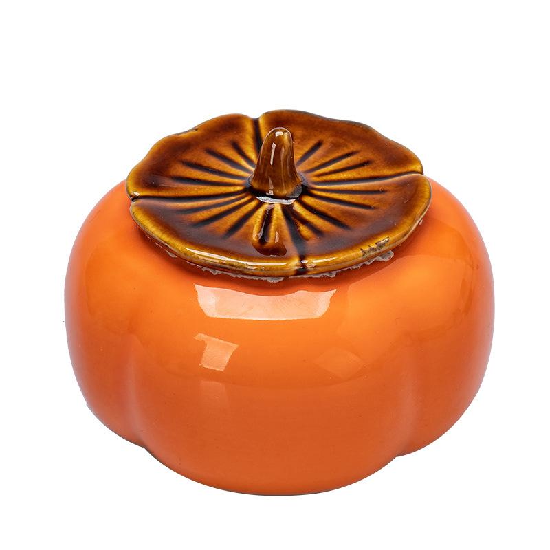 Canister Persimmon Ruyi Wedding Candy Jar Ornament Ceramic Tea Set Souvenir Decoration Gift Box