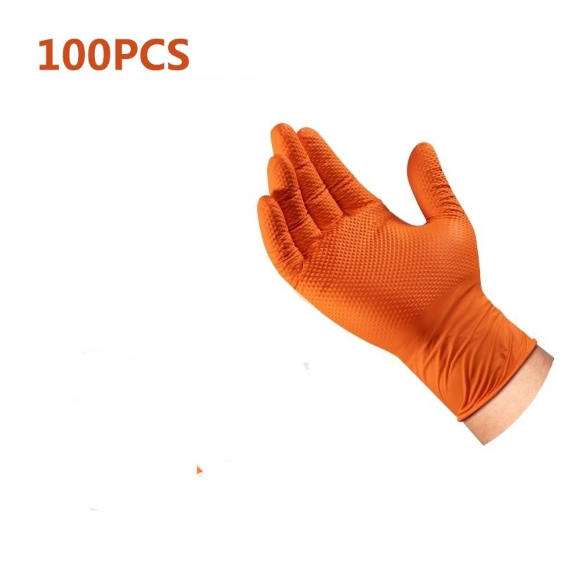 Multi-purpose Nitrile Gloves Mechanic Industrial Waterproof Safety Work Gloves 8.0g Diamond Non-slip Mechanics Repair Gloves