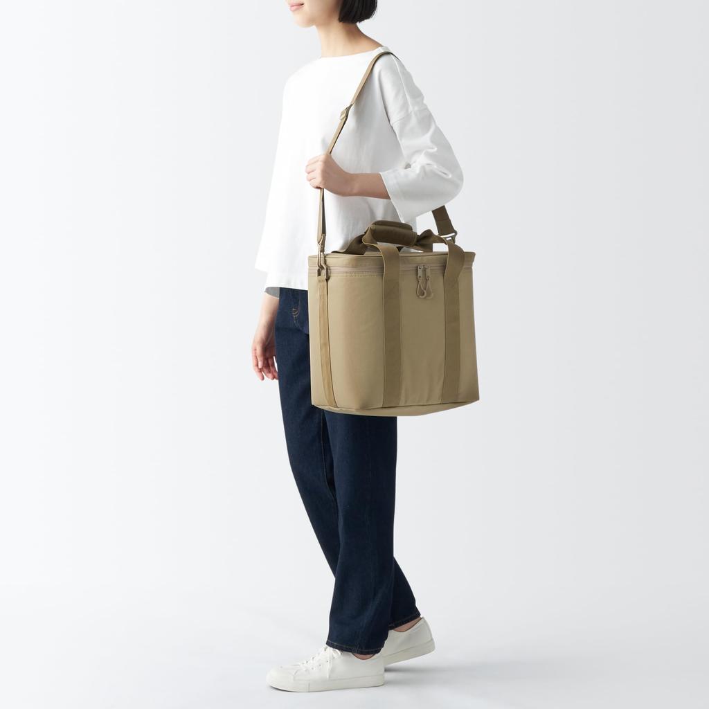 MUJI Cooler Bag, Beige, Large, 32 X 30 X 21 Cm, 84383137