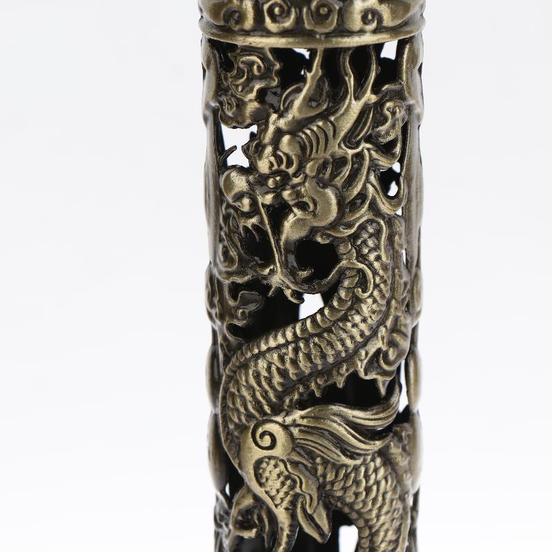 Retro vertikální kadidlo, Buddha, srdce, sútra, drak, fénix, sloup, kovová vonná tyčinka, domácí kancelář, obřadní dekorace